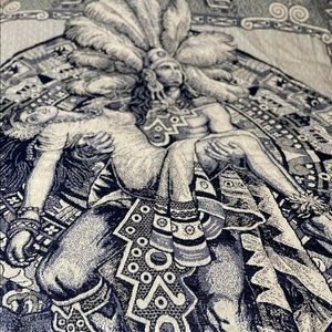 Mexican Aztec Woven blanket.